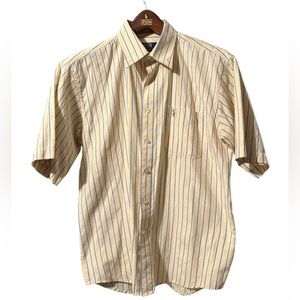 Polo Ralph Lauren Classic Fit Yellow Striped Short Sleeve Button Down Men’s L